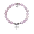 Dragonfly Charm with Kunzite Gemstone Bracelet
