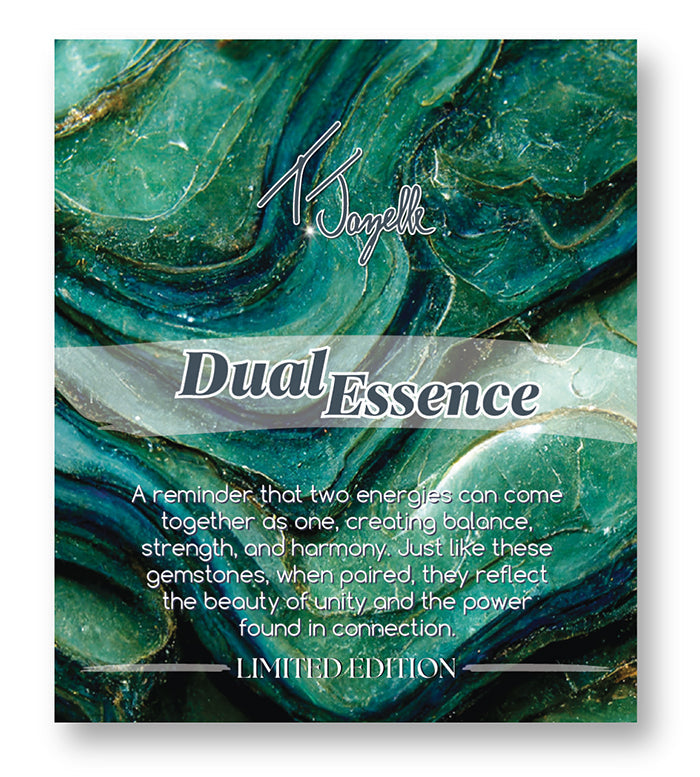 Dual Essence Collection- Peruvian Amazonite & Aqua Agate Gemstone Bracelet