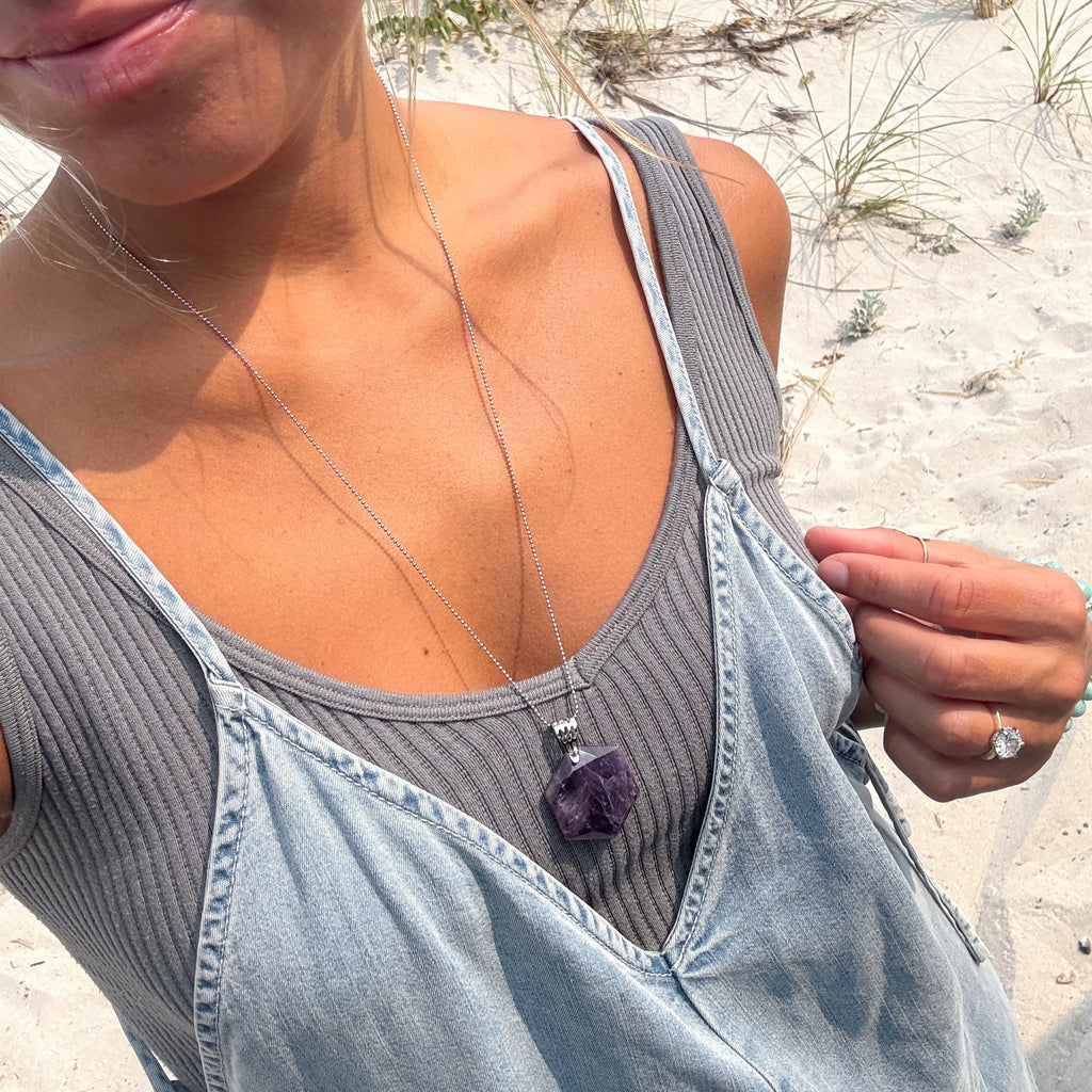 Exclusive Cleo Amethyst Gemstone Necklace