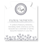 Floral Moments Bracelet- Black Painted Porcelain Beads