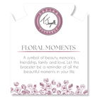 Floral Moments Bracelet- Pink Painted Porcelain Beads