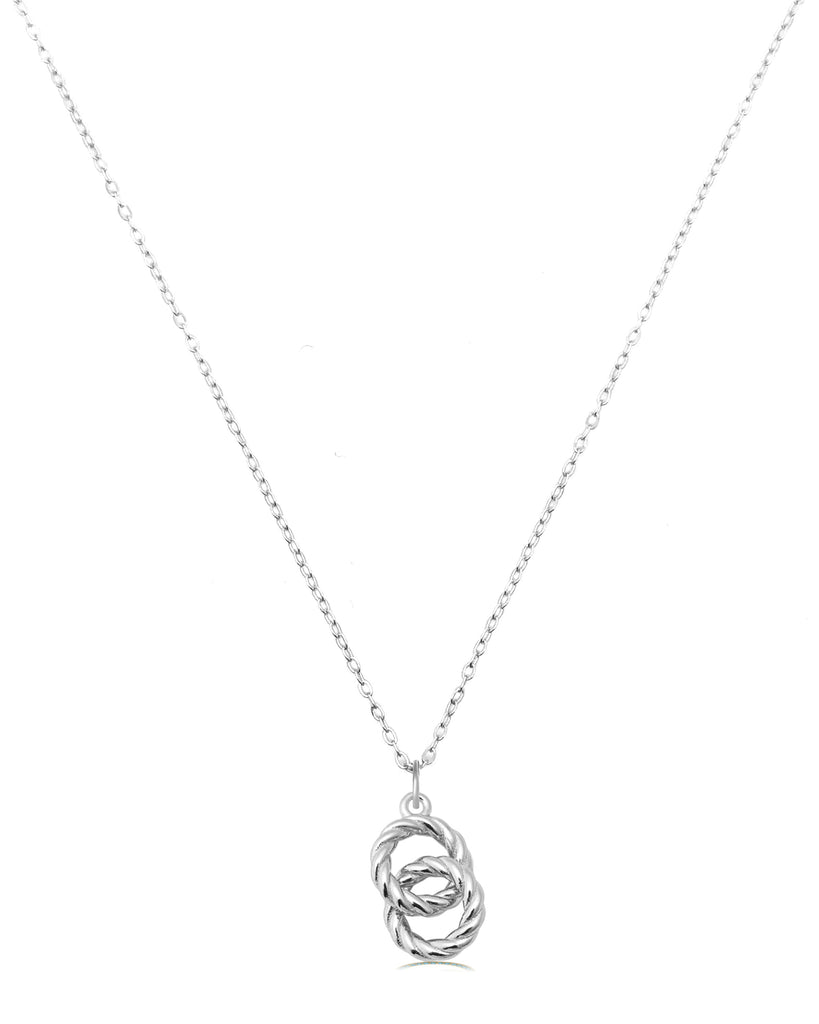 Forever Connected Sterling Silver Charm Necklace
