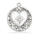 Friendship Heart Charm with Kunzite Gemstone Bracelet