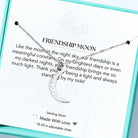 Friendship Moon Sterling Silver Charm Necklace