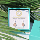 Gemstone Collection: Rose Quartz Stone Earrings