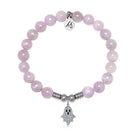Ghost Charm with Kunzite Gemstone Bracelet