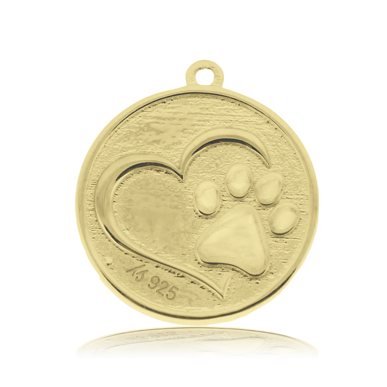 Gold Charm Collection - Amethyst Citrine Gemstone Bracelet with Paw Print Gold Charm