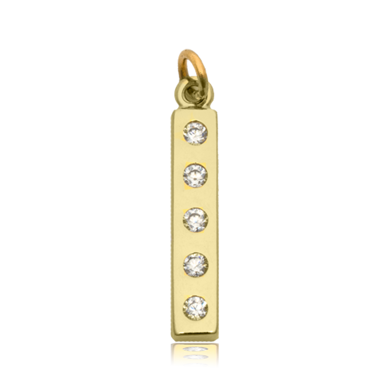 Gold Charm Collection - Aqua Amazonite Gemstone Bracelet with Intentions Gold Charm