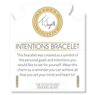 Gold Charm Collection - Aqua Fire Agate Gemstone Bracelet with Intentions Gold Charm