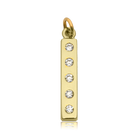 Gold Charm Collection - Multi Amazonite Gemstone Bracelet with Intentions Gold Charm
