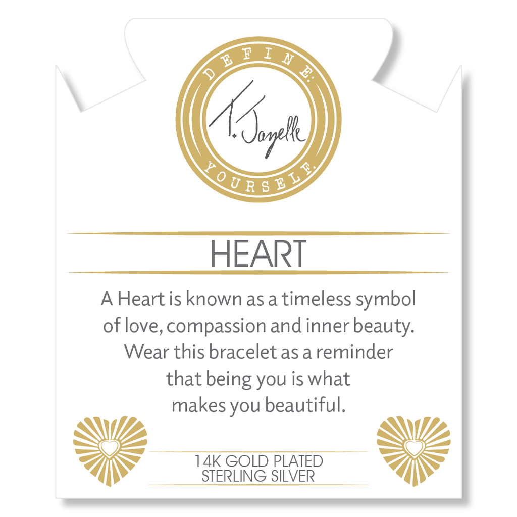 Gold Charm Collection - Peruvian Turquoise Gemstone Bracelet with Heart Opal Gold Charm