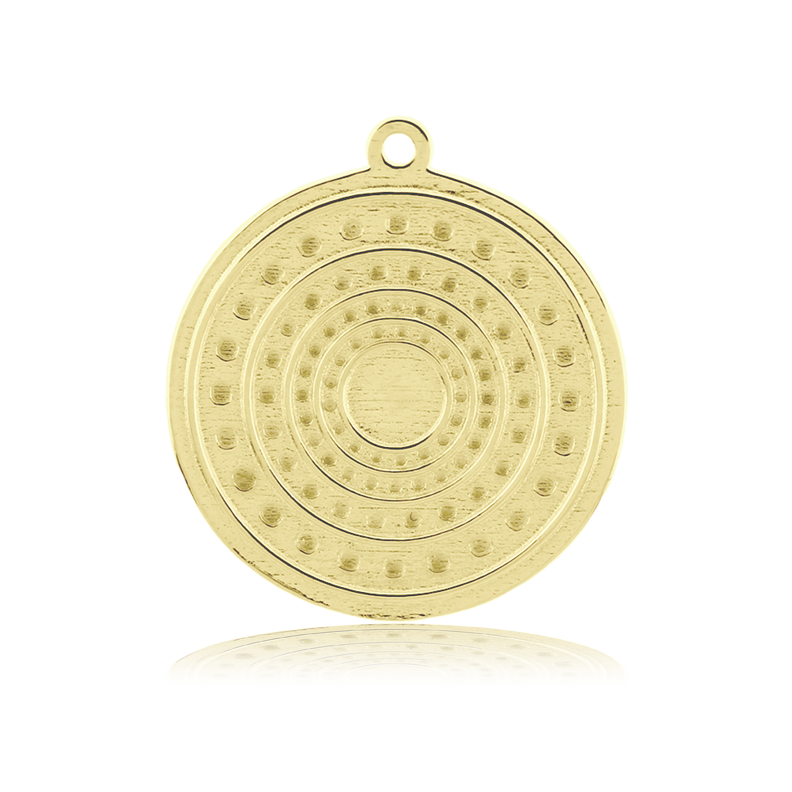 Gold Charm Collection - Sakura Agate Gemstone Bracelet with Family Circle Gold Charm