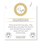 Gold Charm Collection - Sakura Agate Gemstone Bracelet with Guardian Gold Charm
