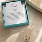 Gold Cherub Charm Necklace