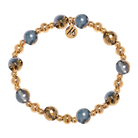 Gold Day by Day Collection- Blue Gold Agate Gemstone Bracelet