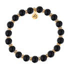 Gold Empowered Elegance Collection- Onyx Gemstone Bracelet