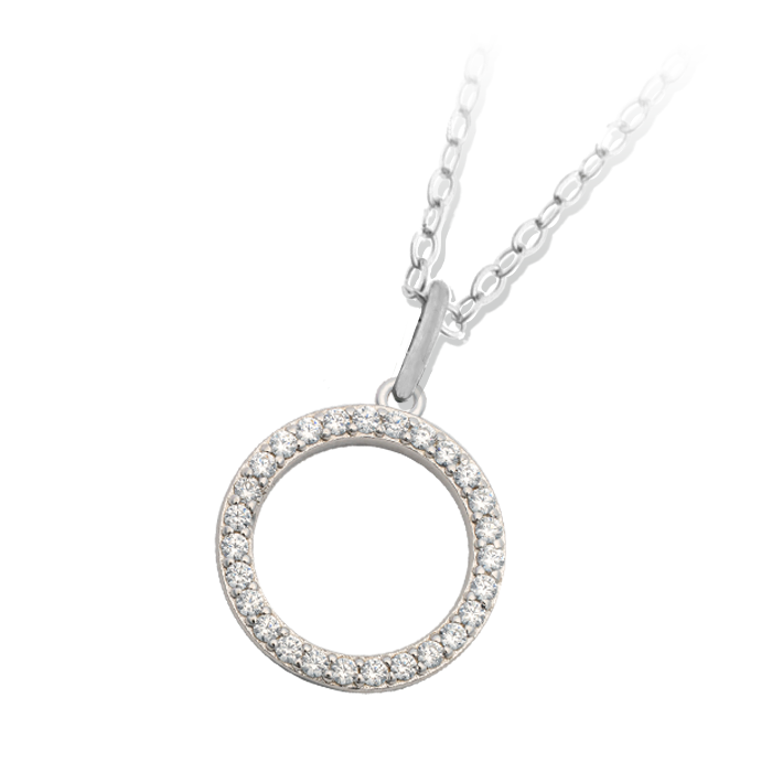 Good Karma Sterling Silver Charm Necklace