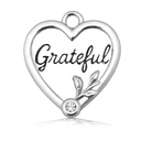 Grateful Charm with Kunzite Gemstone Bracelet