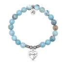 Grateful with Larimar Jasper Gemstone Bracelet