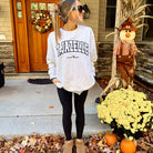 Grey T. JAZELLE Reverse Weave Crewneck