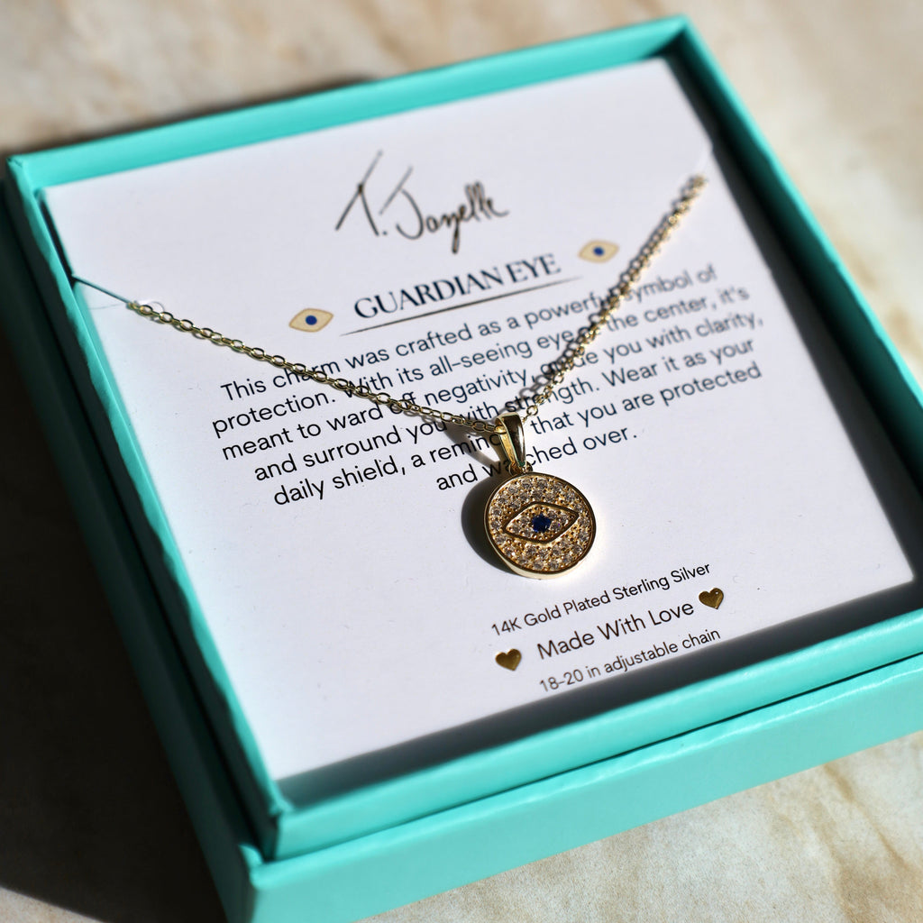 Guardian Eye Gold Charm Necklace