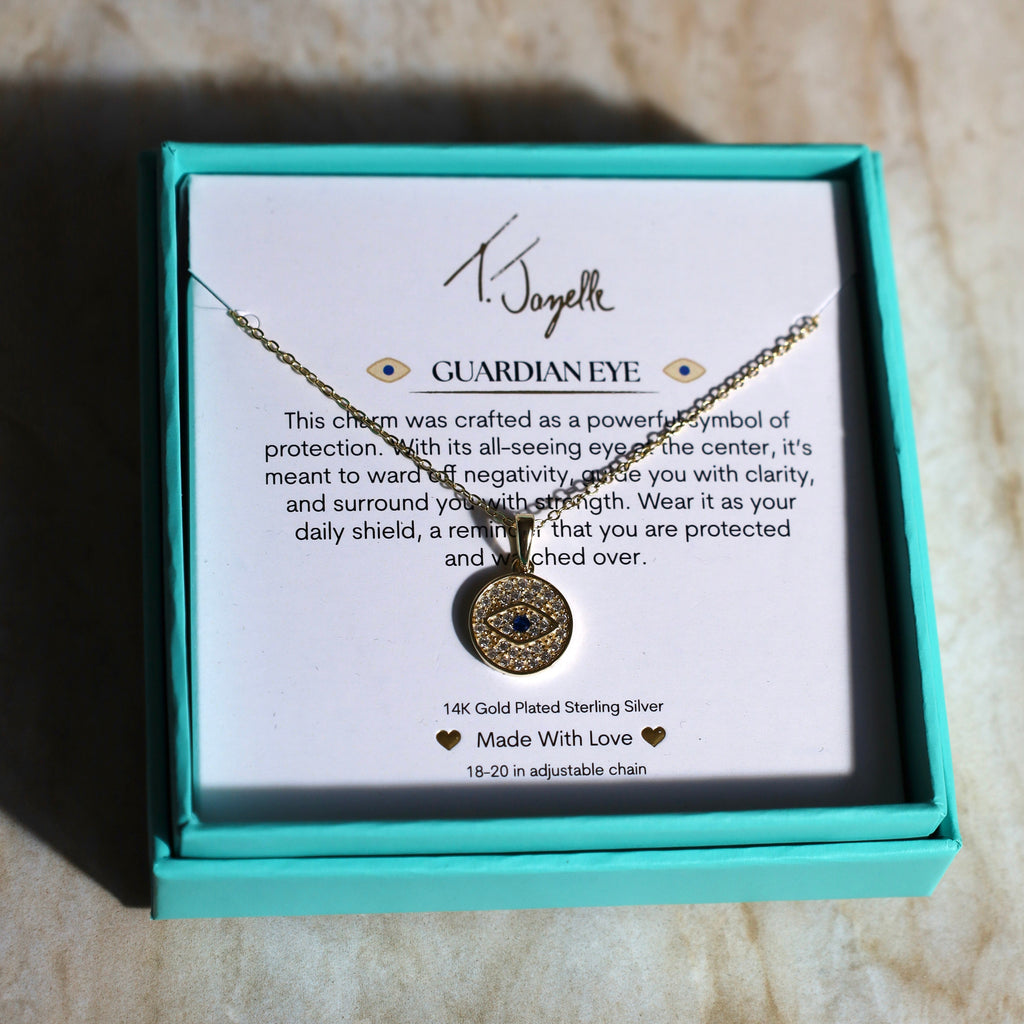 Guardian Eye Gold Charm Necklace