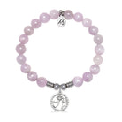 Guiding Angels Charm with Kunzite Gemstone Bracelet