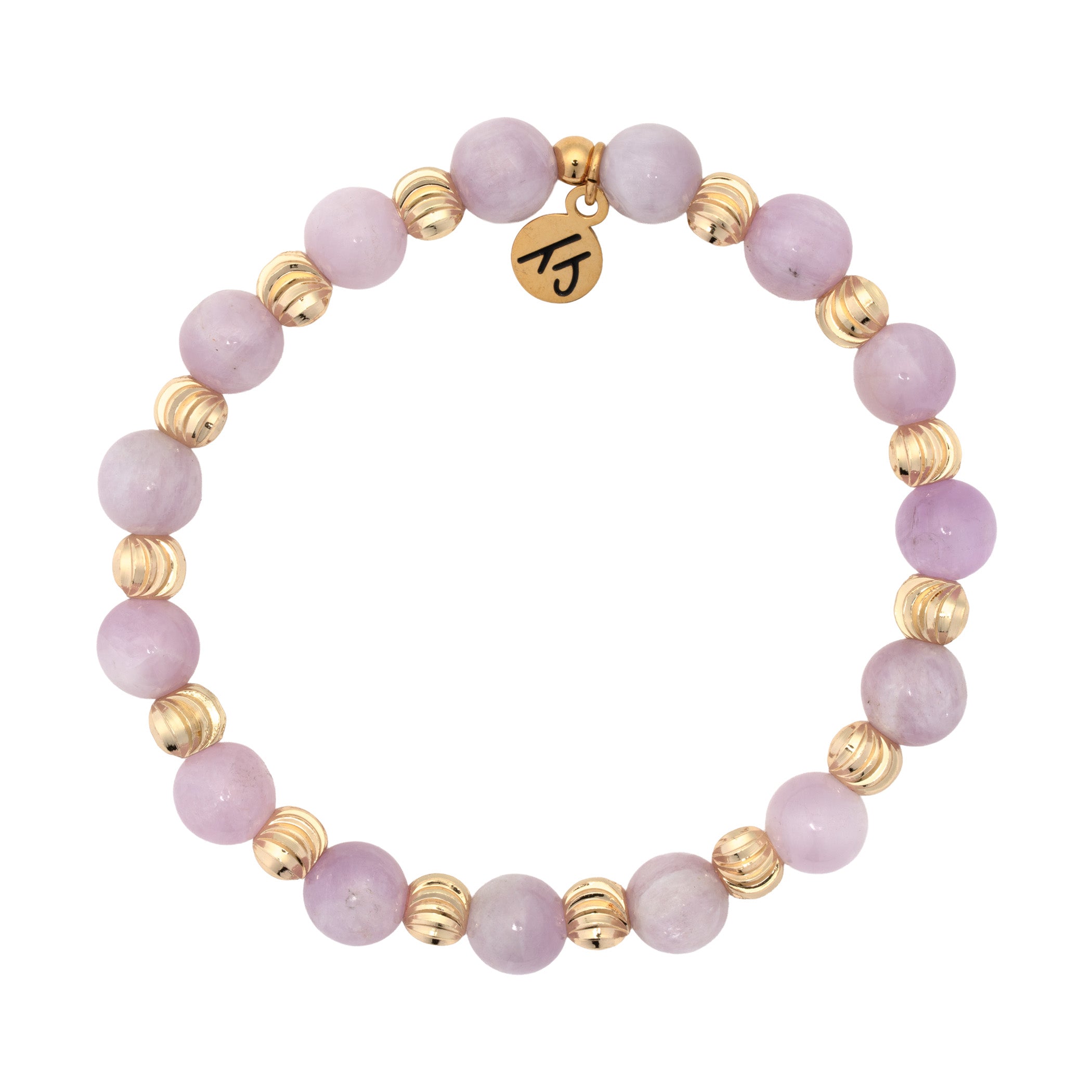 Harmony Collection- Gold with Kunzite Gemstone Bracelet