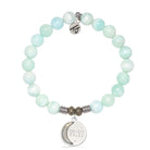 Hemimorphite Gemstone Bracelet with 11:11 Sterling Silver Charm