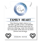 Hemimorphite Gemstone Bracelet with Family Heart Sterling Silver Charm