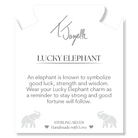 Hemimorphite Gemstone Bracelet with Lucky Elephant Sterling Silver Charm