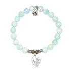 Hemimorphite Gemstone Bracelet with Paradise Sterling Silver Charm