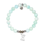 Hemimorphite Gemstone Bracelet with Trust In Time Sterling Silver Charm