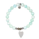 Hemimorphite Gemstone Bracelet with You are Loved Sterling Silver Charm