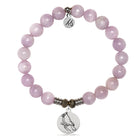 Kunzite Gemstone Bracelet with Cardinal Sterling Silver Charm