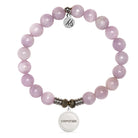Kunzite Gemstone Bracelet with Endless Love Godmother Sterling Silver Charm