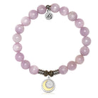Kunzite Gemstone Bracelet with Radiant Soul Sterling Silver Charm