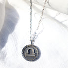 Libra Sterling Silver Zodiac Necklace
