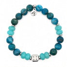 Limited Edition Arctic Apatite Gemstone with Silver CZ Exclusive Bracelet August 27