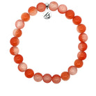Limited Edition Defining Bracelet- Orange Cats Eye Gemstone Bracelet