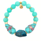 Limited Edition Exclusive Arctic Apatite with Amazonite Gemstone Bracelet