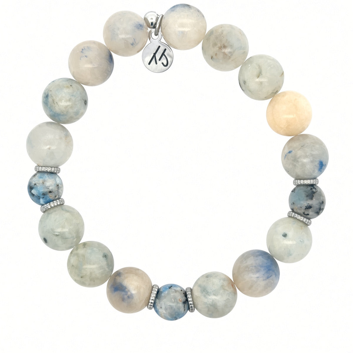 Limited Edition Exclusive Dumortierite with Blue Sesame Jasper Gemstone Bracelet