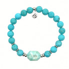 Limited Edition Exclusive Hemimorphite with Turquoise Gemstone Bracelet
