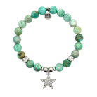 Limited Edition Exclusive Starfish CZ Charm with Peruvian Turquoise Gemstone Bracelet