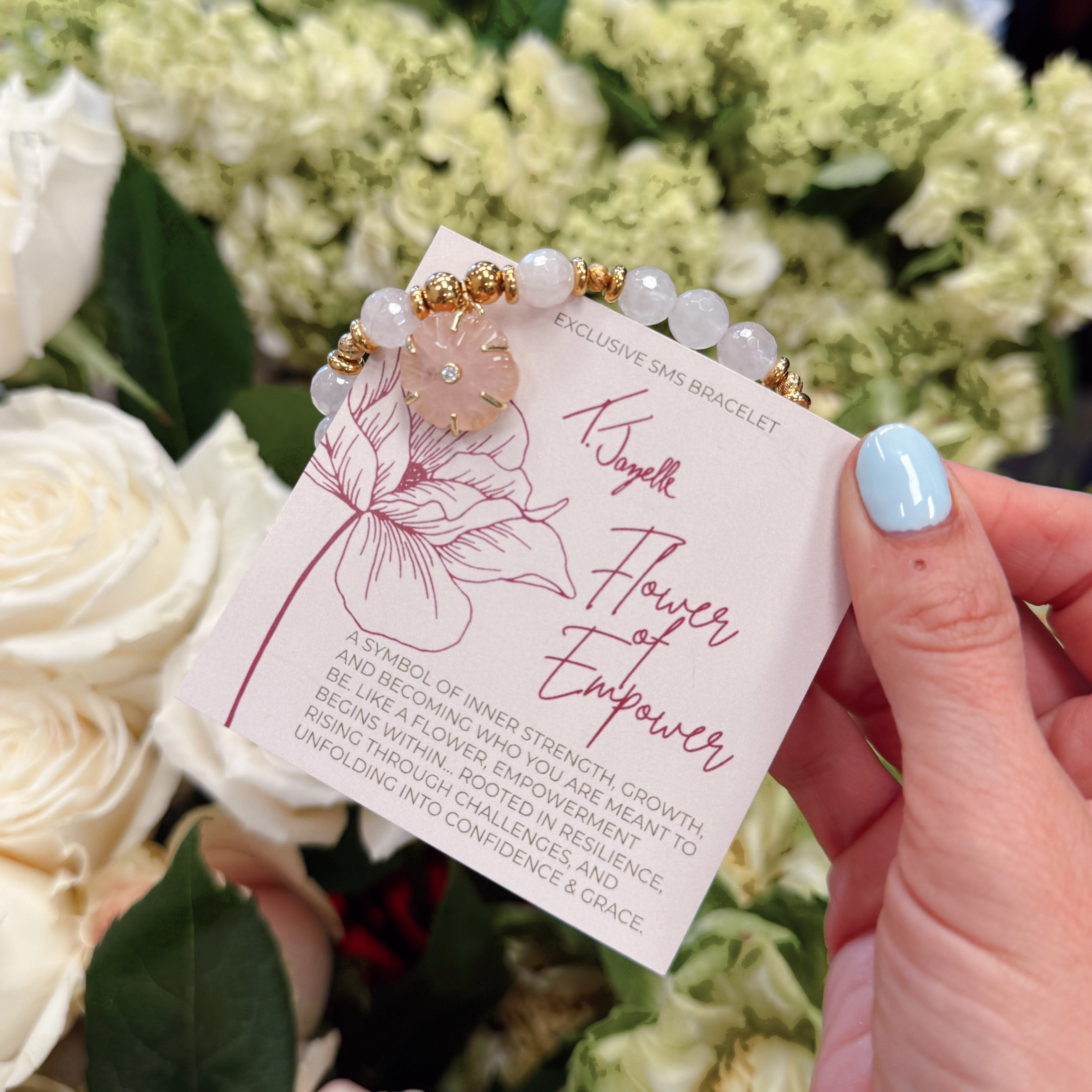 Limited Edition Flower of Empower Exclusive Text Message Bracelet