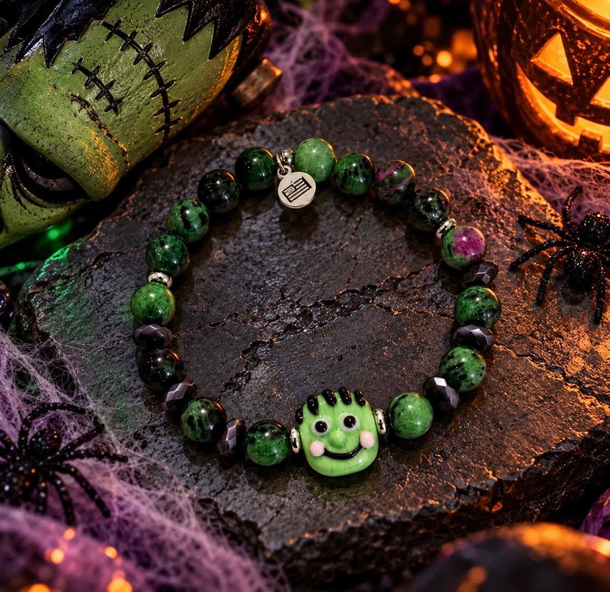 Limited Edition Frankenstein with Zoisite Gemstone Exclusive Bracelet