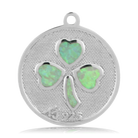 Limited Edition: Green Fire Agate Gemstone Bracelet with Journey Knot Sterling Silver Charm