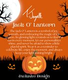 Limited Edition Jack-o'-lantern Charm with Orange Cats Eye Gemstone Bracelet
