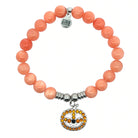 Limited Edition Jack O' Lantern Charm with Orange Jade Gemstone Bracelet