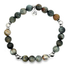 Limited Edition Men's Silver with Eagle Eye Gemstone Exclusive Bracelet